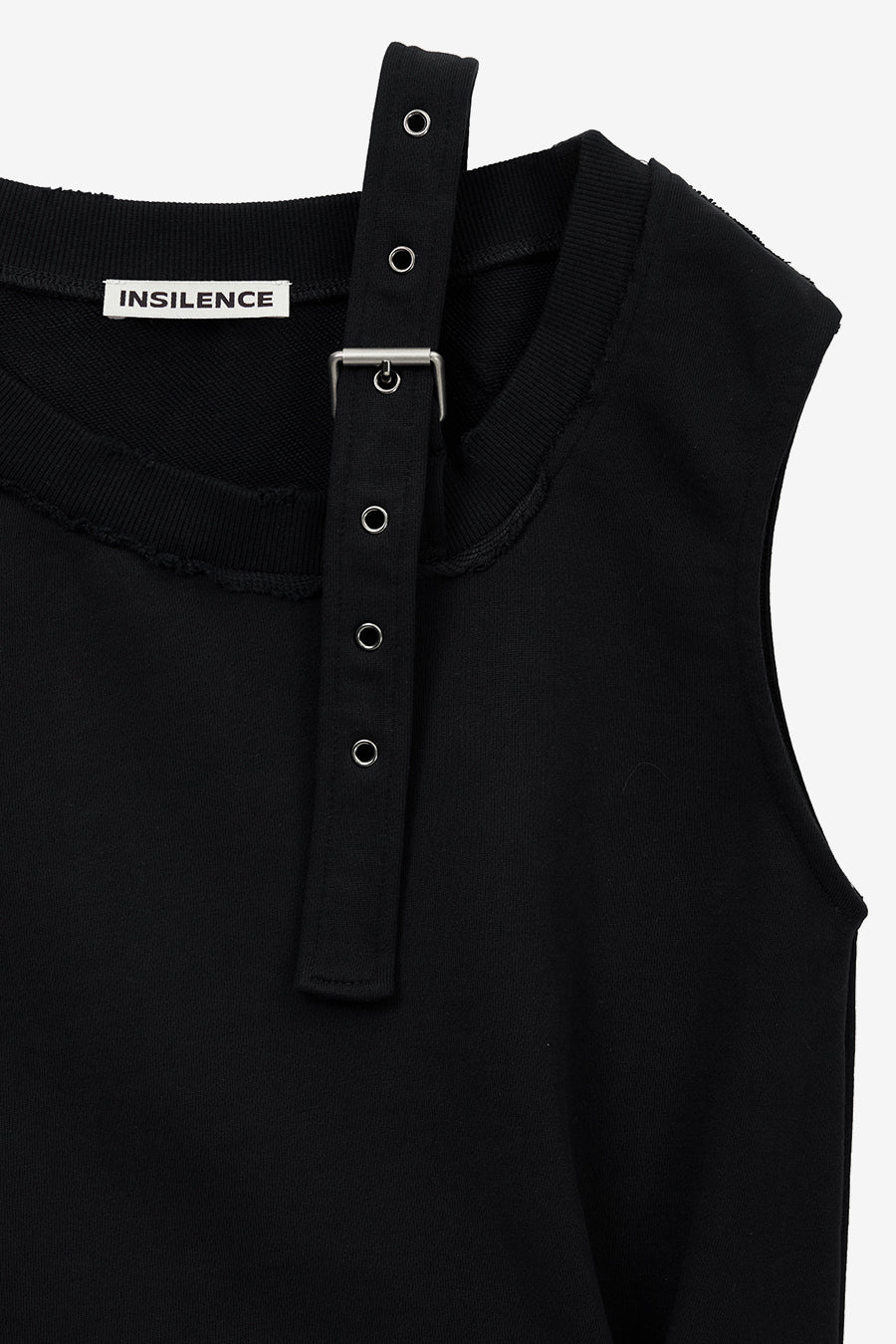 Insilence - Unbalanced Layered Top (Black) product image 9 | TRAB K-Fashion Australia