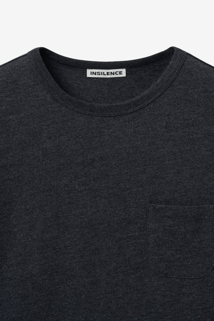 Insilence - Scoop Neck Pocket Short Sleeve (Melange Charcoal) product image 7 | TRAB K-Fashion Australia