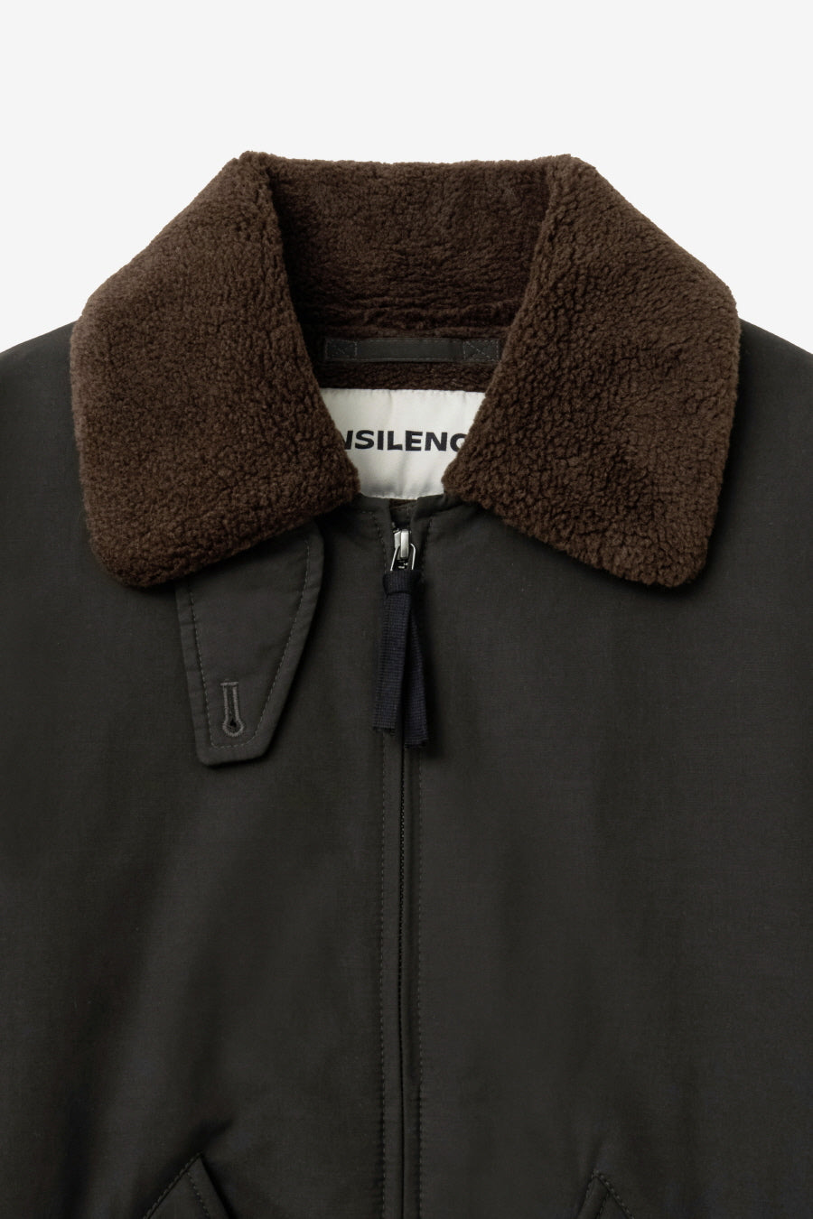Insilence - W Washed Cotton Shearling Jacket (Khaki) product image 9 | TRAB K-Fashion Australia