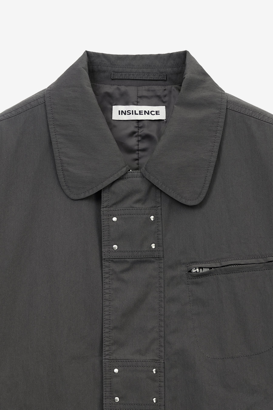 Insilence - Washed Cotton Studded Jumper (Charcoal) product image 9 | TRAB K-Fashion Australia