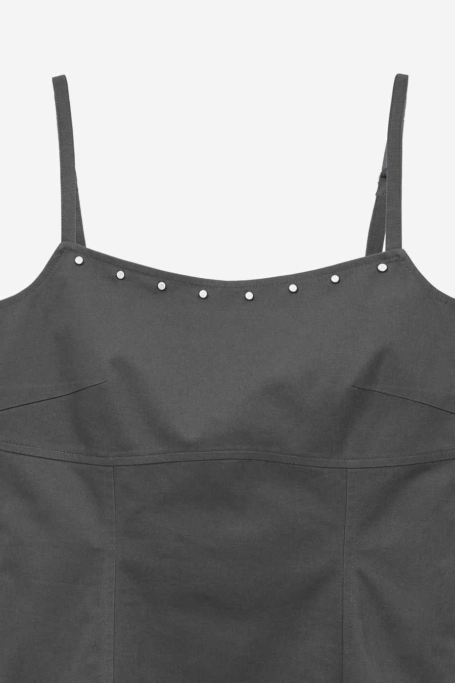 Insilence - Stud Ruffle Bustier (Charcoal) product image 9 | TRAB K-Fashion Australia