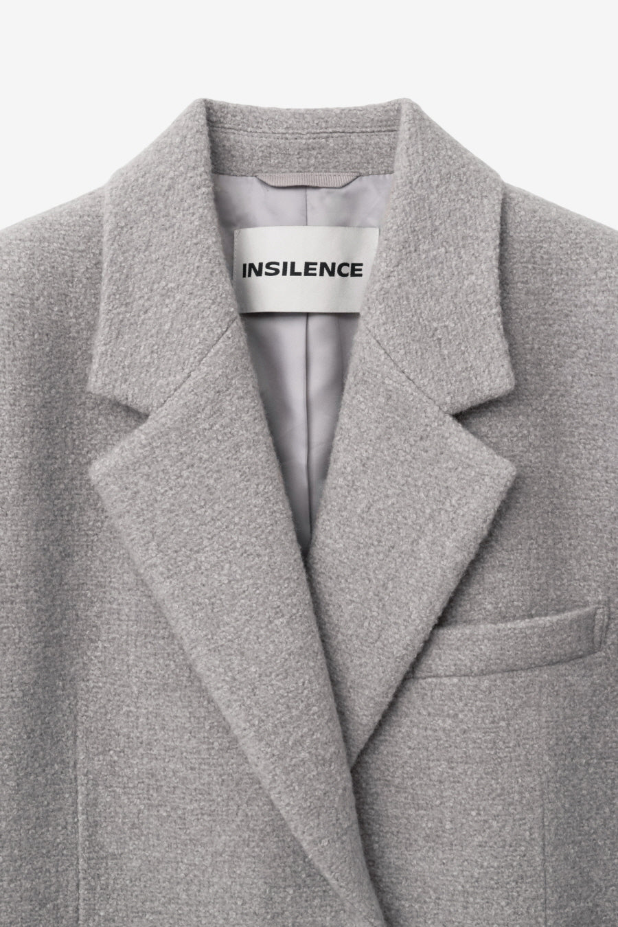 Insilence - Boucle Two-Way Jacket (Grey Beige) product image 9 | TRAB K-Fashion Australia
