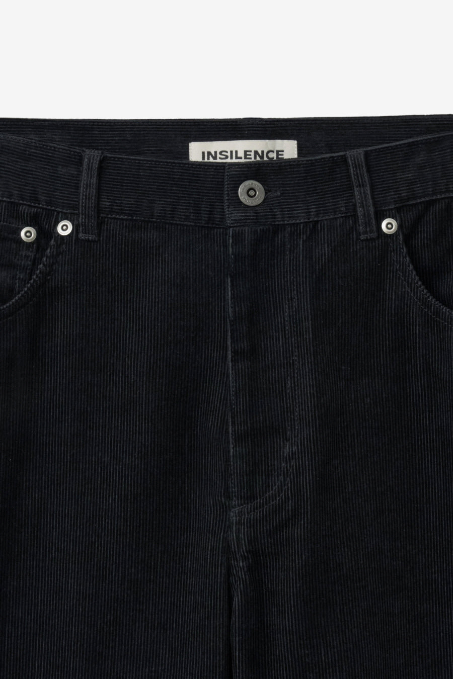 Insilence - Corduroy SemiFlare Pants (Black) product image 7 | TRAB K-Fashion Australia