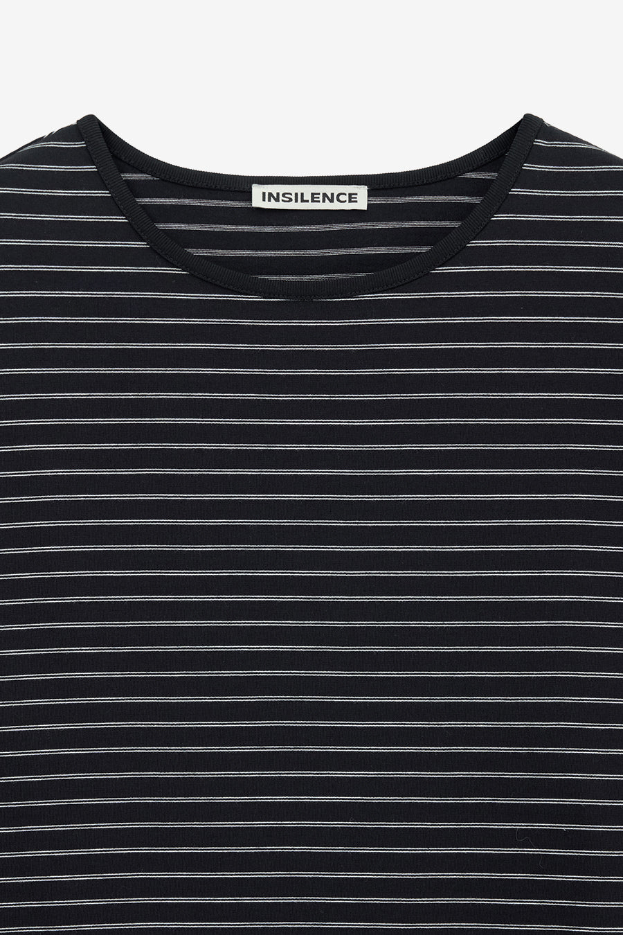 Insilence - Semi Boat Neck Stripe Long Sleeve (Black) product image 7 | TRAB K-Fashion Australia