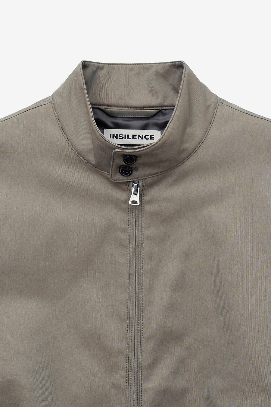 Insilence - Chambray Harrington Jacket (Mocha Brown) product image 9 | TRAB K-Fashion Australia