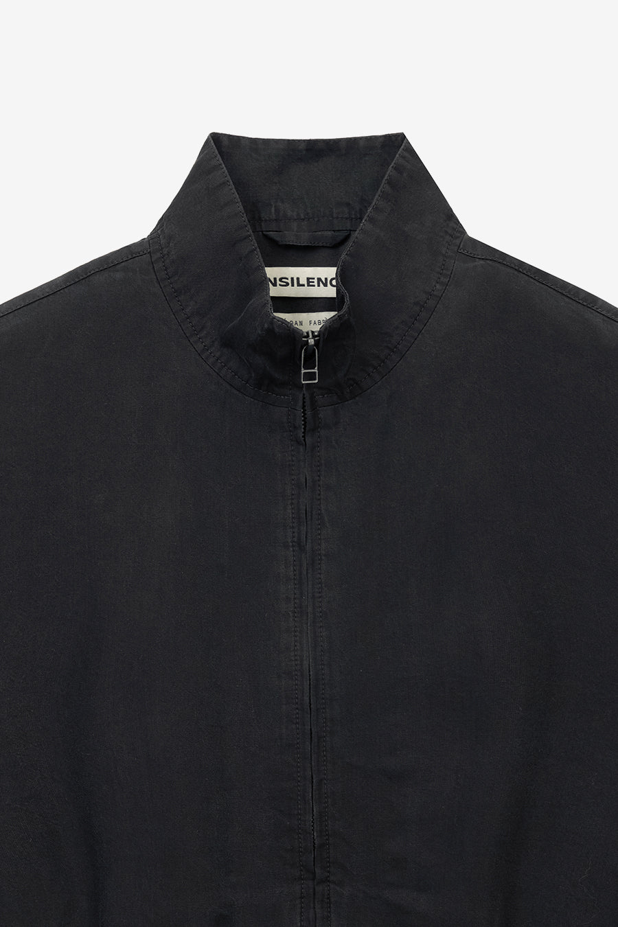 Insilence - Washed Tencel Zip-Up Jacket (Washed Black) product image 9 | TRAB K-Fashion Australia