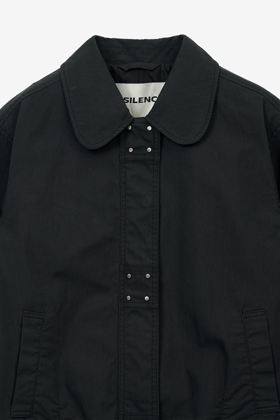 Insilence - Washed Cotton Stud Jumper (Black) product image 9 | TRAB K-Fashion Australia