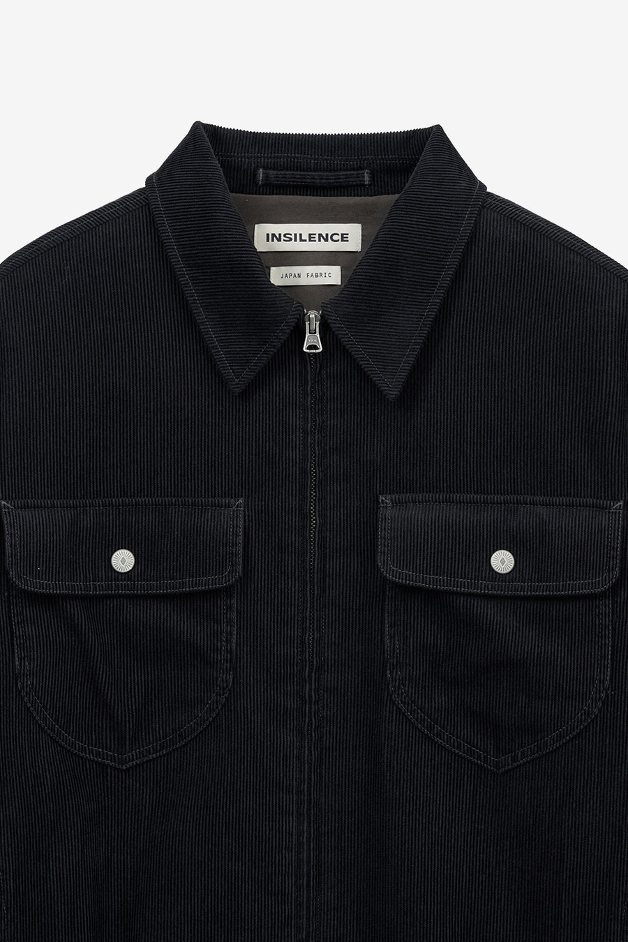 Insilence - Organic Cotton Cord Rodeo Jacket (Black) product image 7 | TRAB K-Fashion Australia