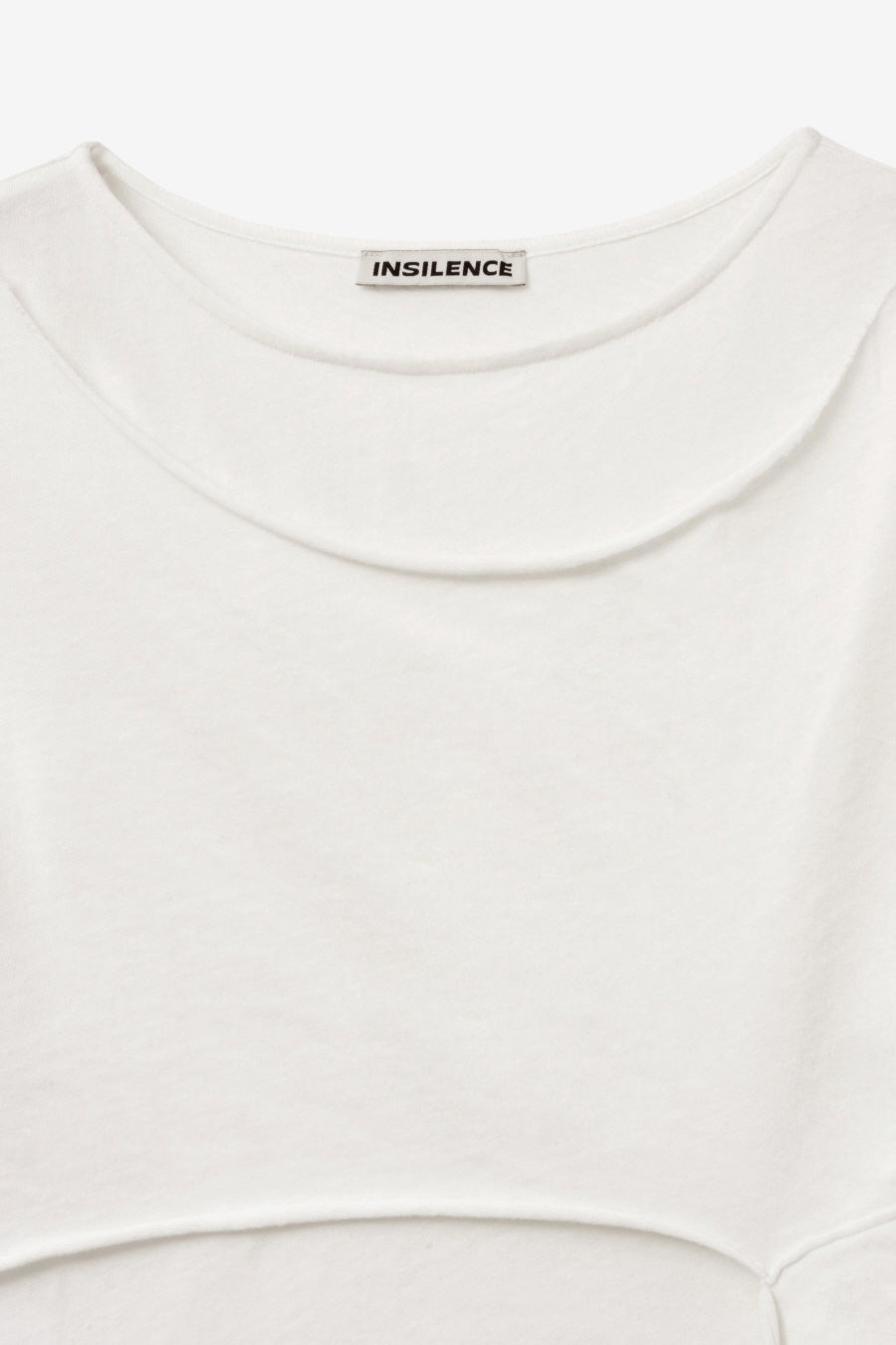 Insilence - Cotton Linen Natural Strap T-Shirt (White) product image 9 | TRAB K-Fashion Australia
