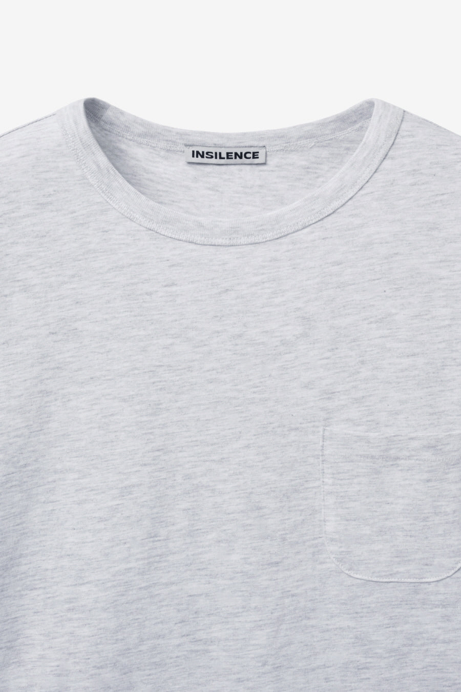 Insilence - Scoop Neck Pocket Short Sleeve (Melange Grey) product image 9 | TRAB K-Fashion Australia