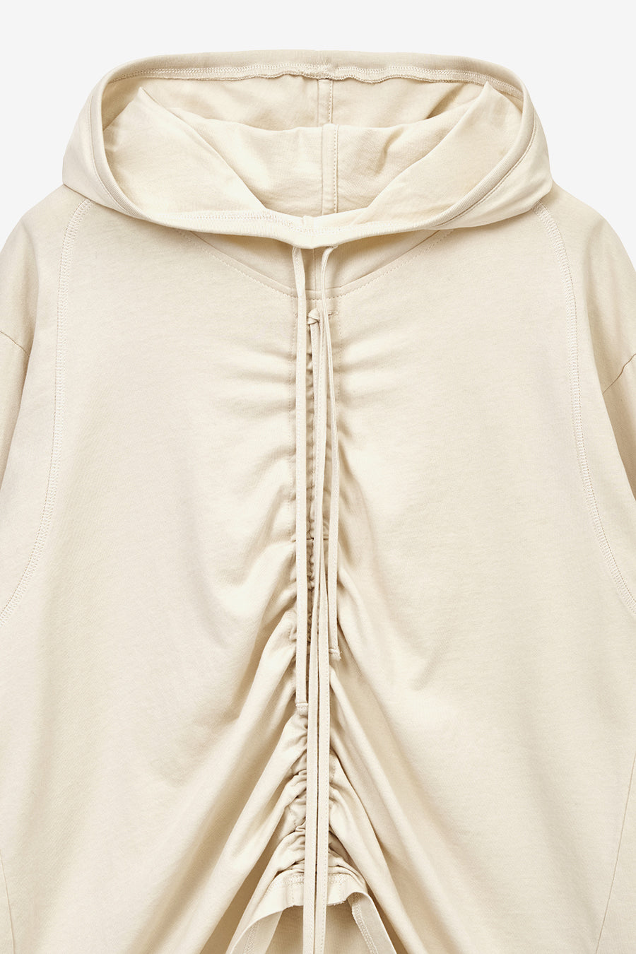 Insilence - String Hoodie Long Sleeve (Beige) product image 9 | TRAB K-Fashion Australia