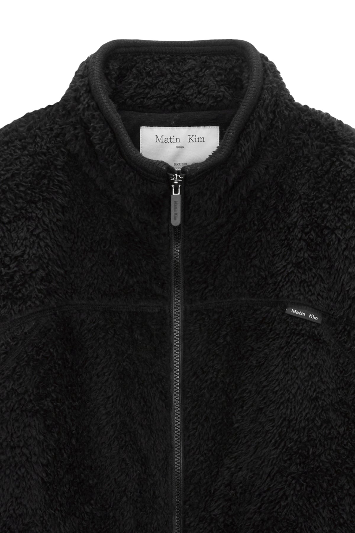 Matin Kim - Back Logo Fleece Jumper (Black) product image 3 | TRAB K-Fashion Australia