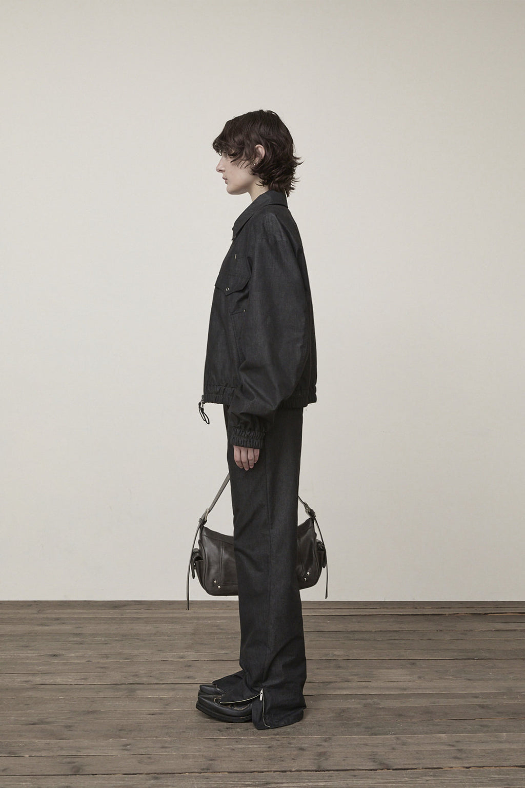 Matin Kim - Western Detail Denim Like Blouson (Black) product image 6 | TRAB K-Fashion Australia