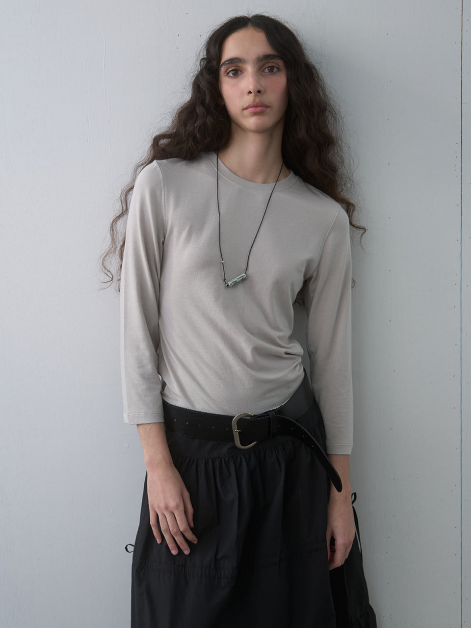 Kijun - Essential Mid Sleeve Tee (4Colors) product image 11 | TRAB K-Fashion Australia