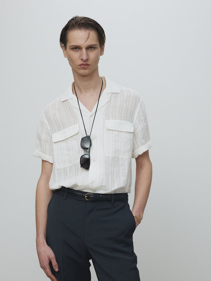 Tonywack - French Linen Croched Shirt (White) product image 4 | TRAB K-Fashion Australia