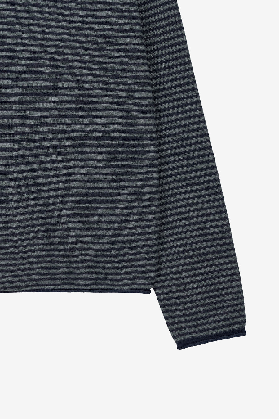 Insilence - Cotton Cashmere Striped Pullover (Navy) product image 8 | TRAB K-Fashion Australia