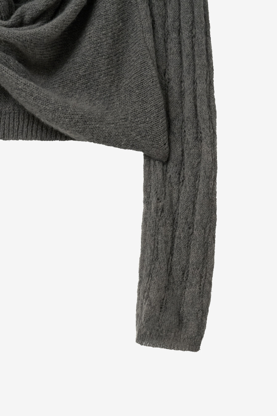 Insilence - Twist Two-Way Pullover (Ash Khaki) product image 10 | TRAB K-Fashion Australia