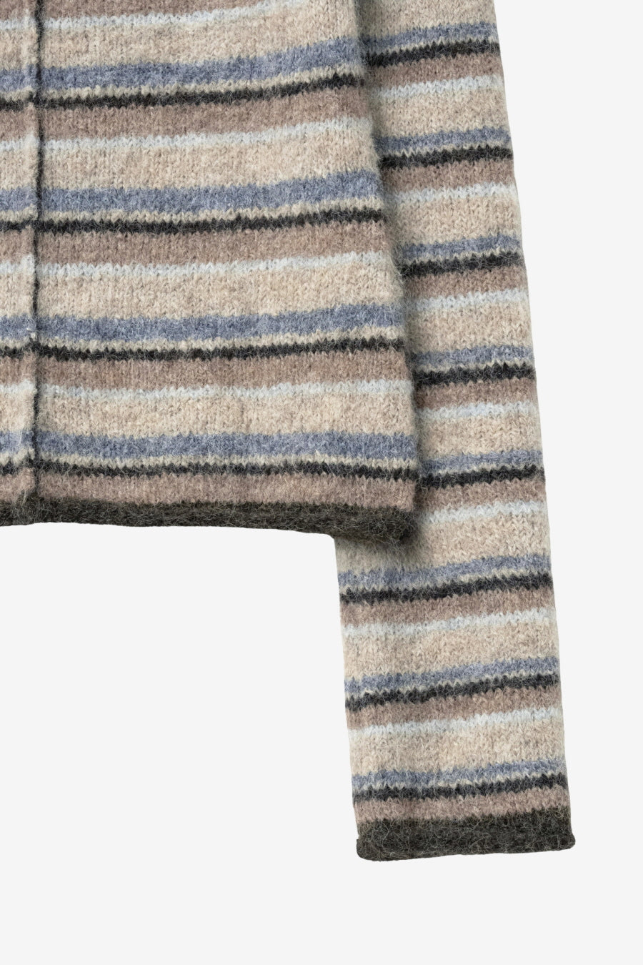 Insilence - Hairy Stripe Pullover (Beige Multi) product image 10 | TRAB K-Fashion Australia