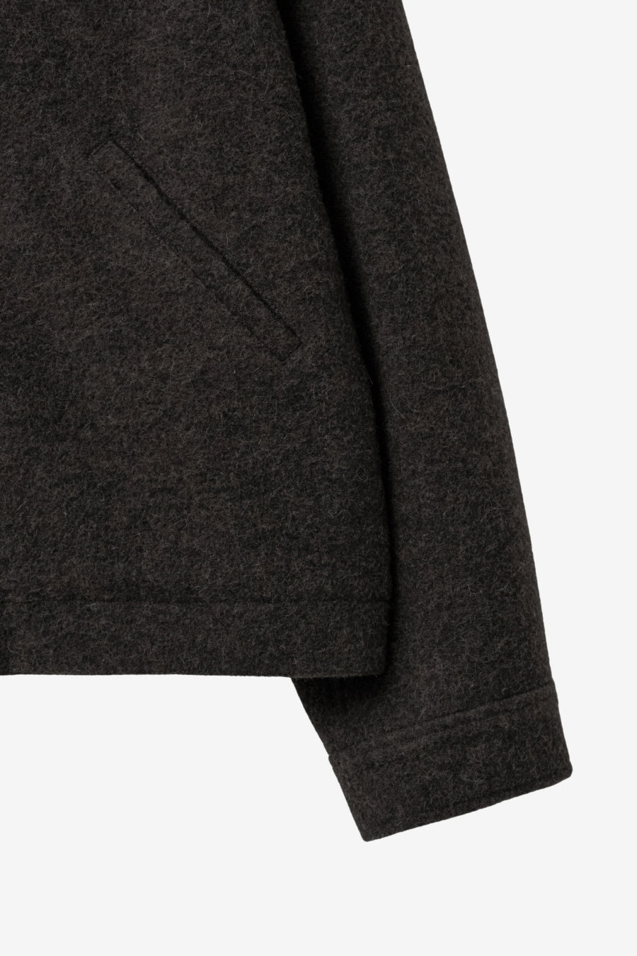 Insilence - Velvet Trimmed Wool Jacket (Brown) product image 10 | TRAB K-Fashion Australia