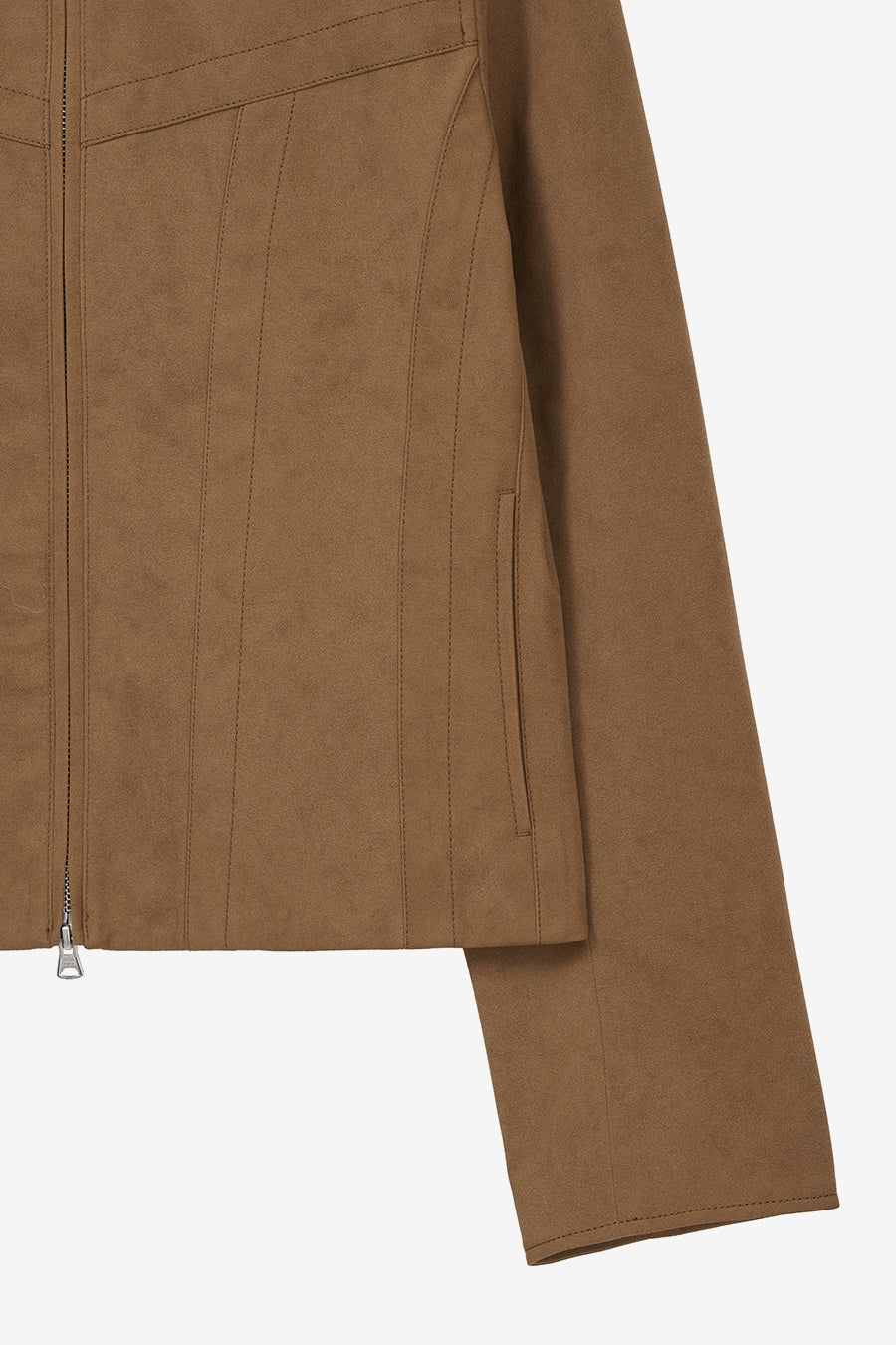 Insilence - Vintage Faux Suede Jacket (Camel) product image 8 | TRAB K-Fashion Australia