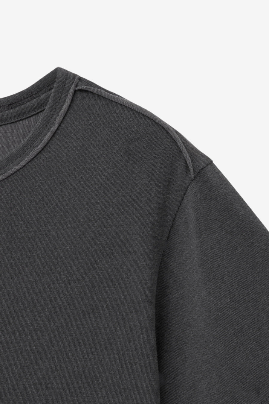 Insilence - Layered Pigment T-Shirt (Charcoal) product image 10 | TRAB K-Fashion Australia