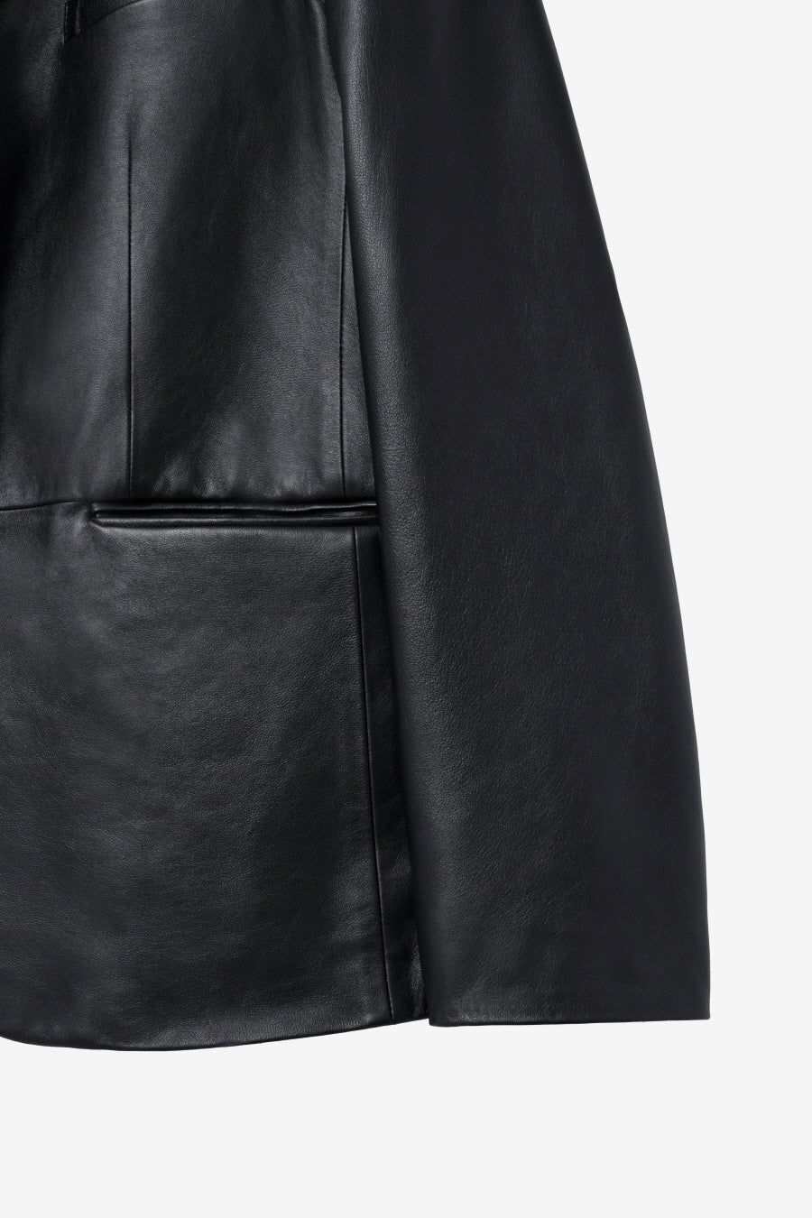 Insilence - Classic Three-Button Jacket (Leather Black) product image 10 | TRAB K-Fashion Australia