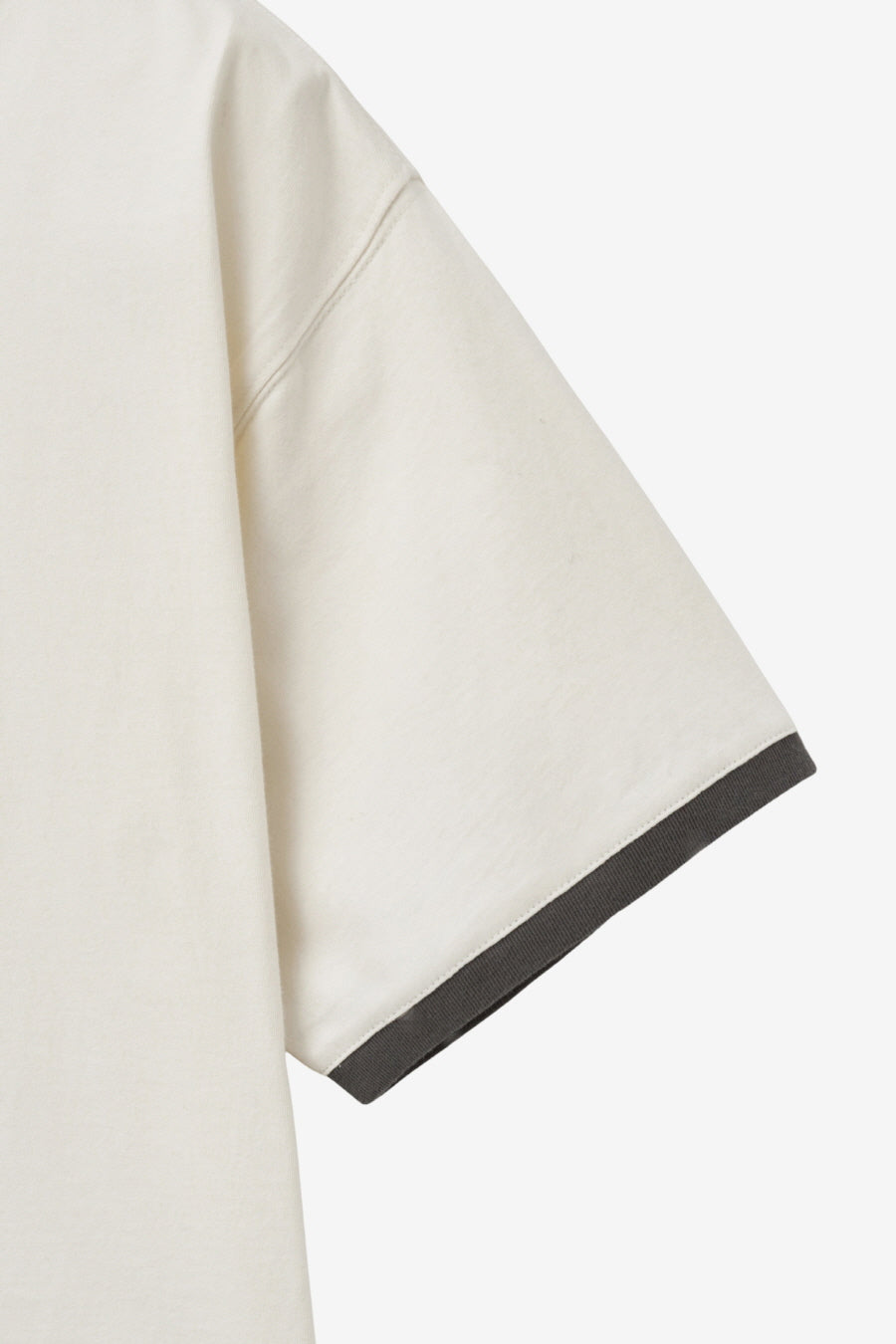 Insilence - Ringer T-shirt (Ivory) product image 8 | TRAB K-Fashion Australia