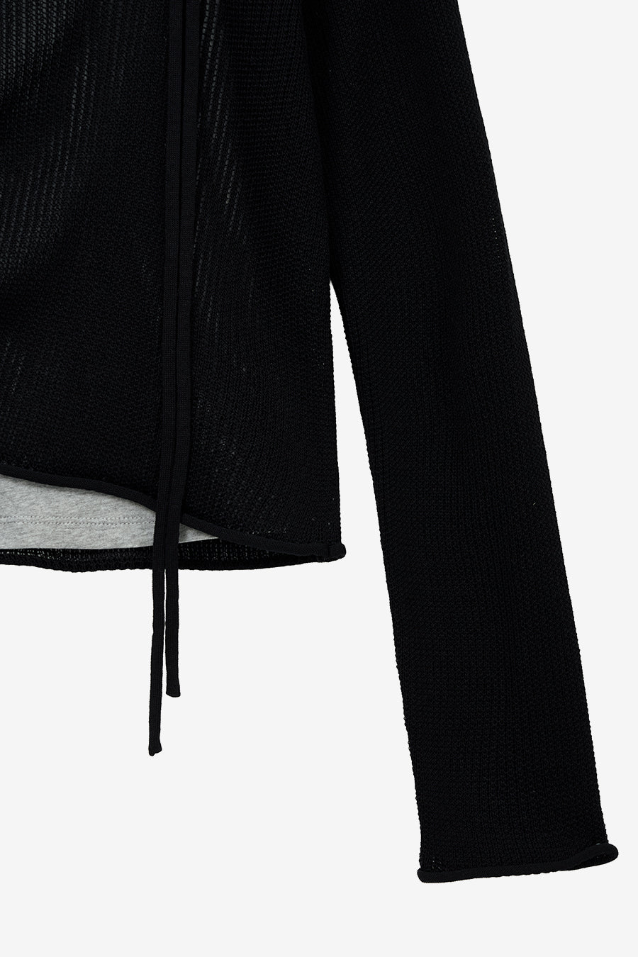 Insilence - Loose Fit Layered Knit (Black) product image 12 | TRAB K-Fashion Australia