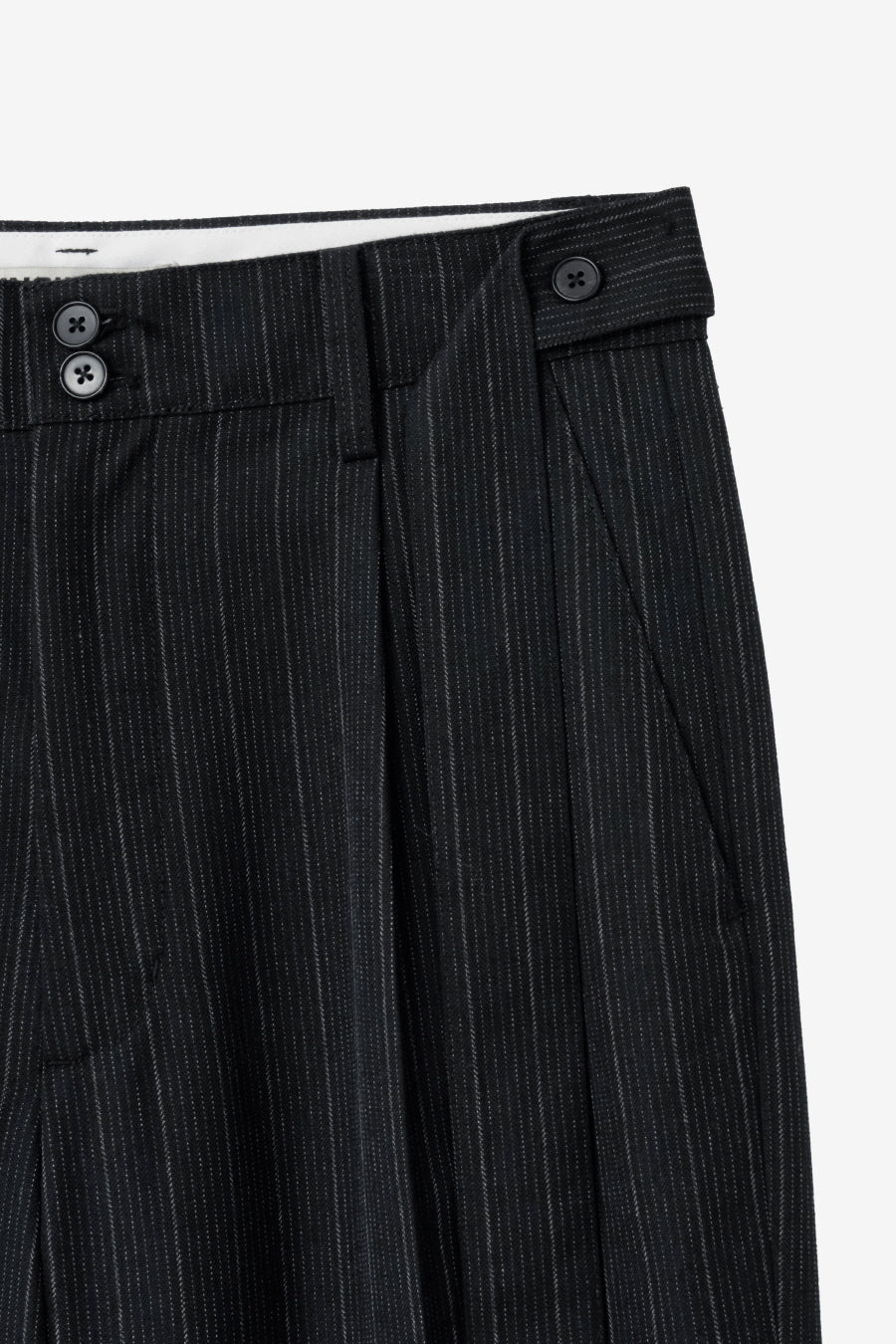 Insilence - Belted Turn-Up Slacks (Stripe) product image 10 | TRAB K-Fashion Australia