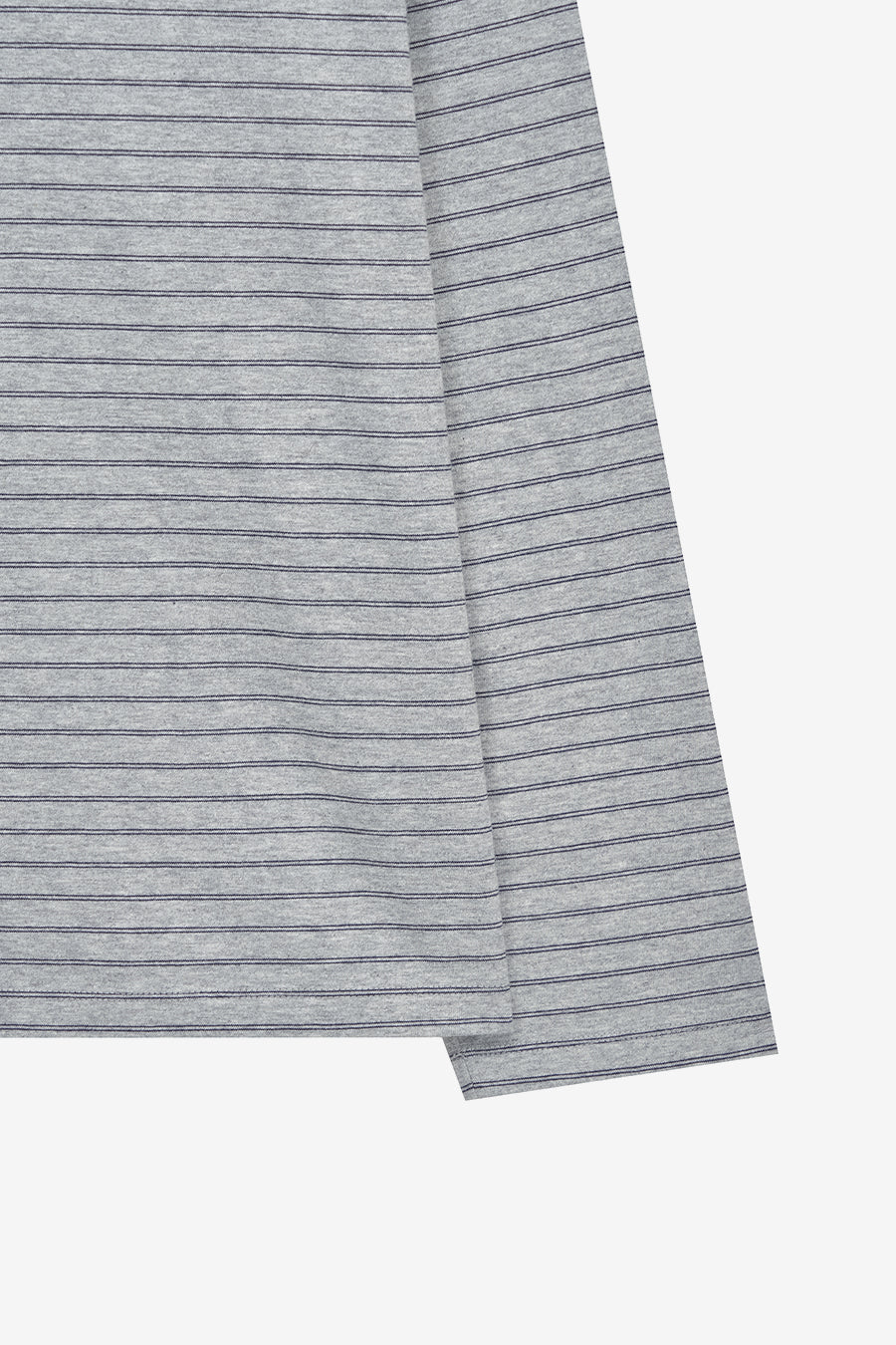 Insilence - Semi Boat Neck Stripe Long Sleeve (Melange Grey) product image 8 | TRAB K-Fashion Australia
