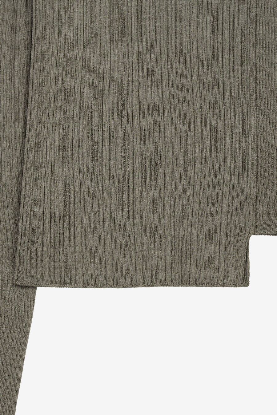 Insilence - Unbalanced Mixed Knit (Light Khaki) product image 10 | TRAB K-Fashion Australia