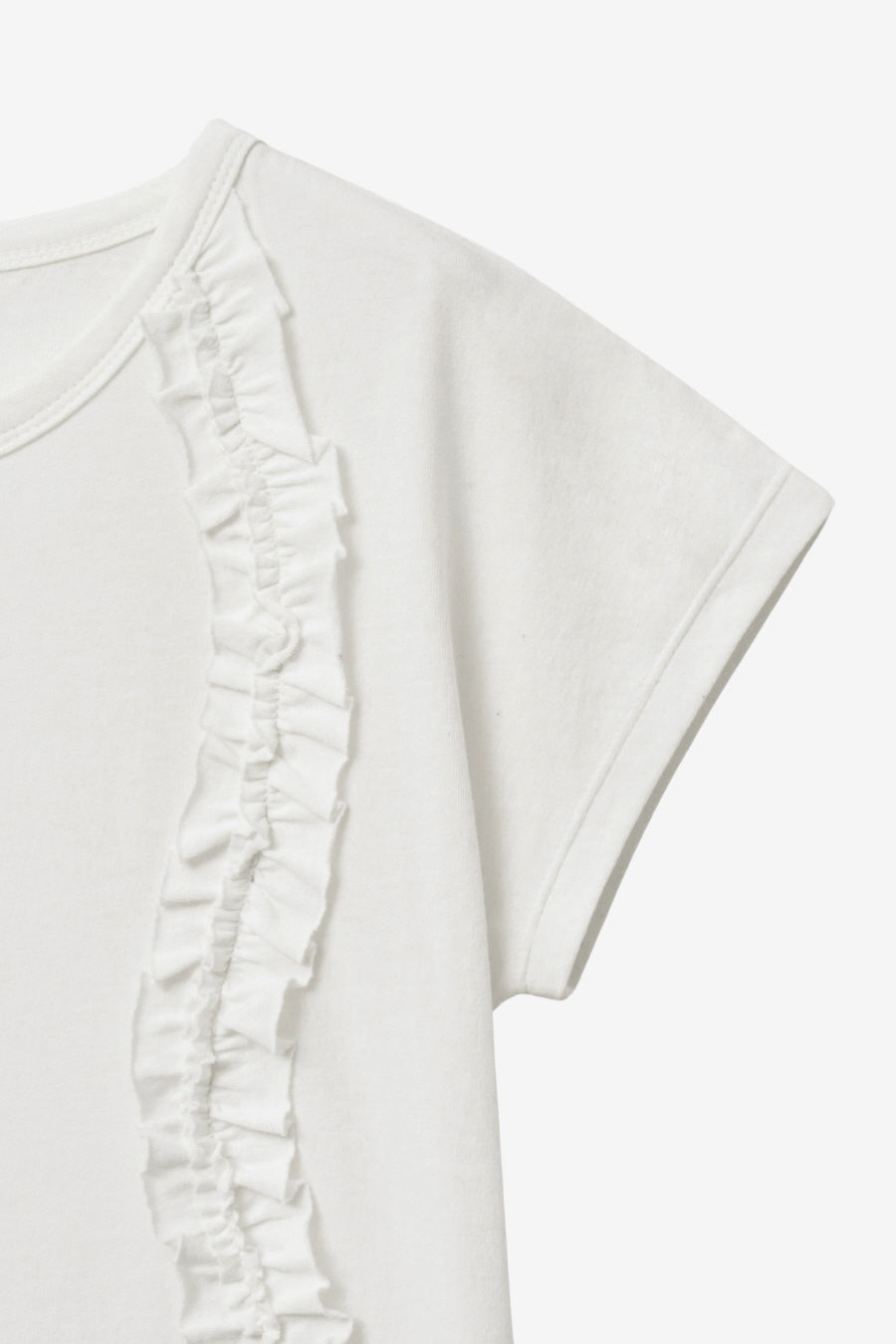 Insilence - Frill Strap Pigment Top (White) product image 10 | TRAB K-Fashion Australia