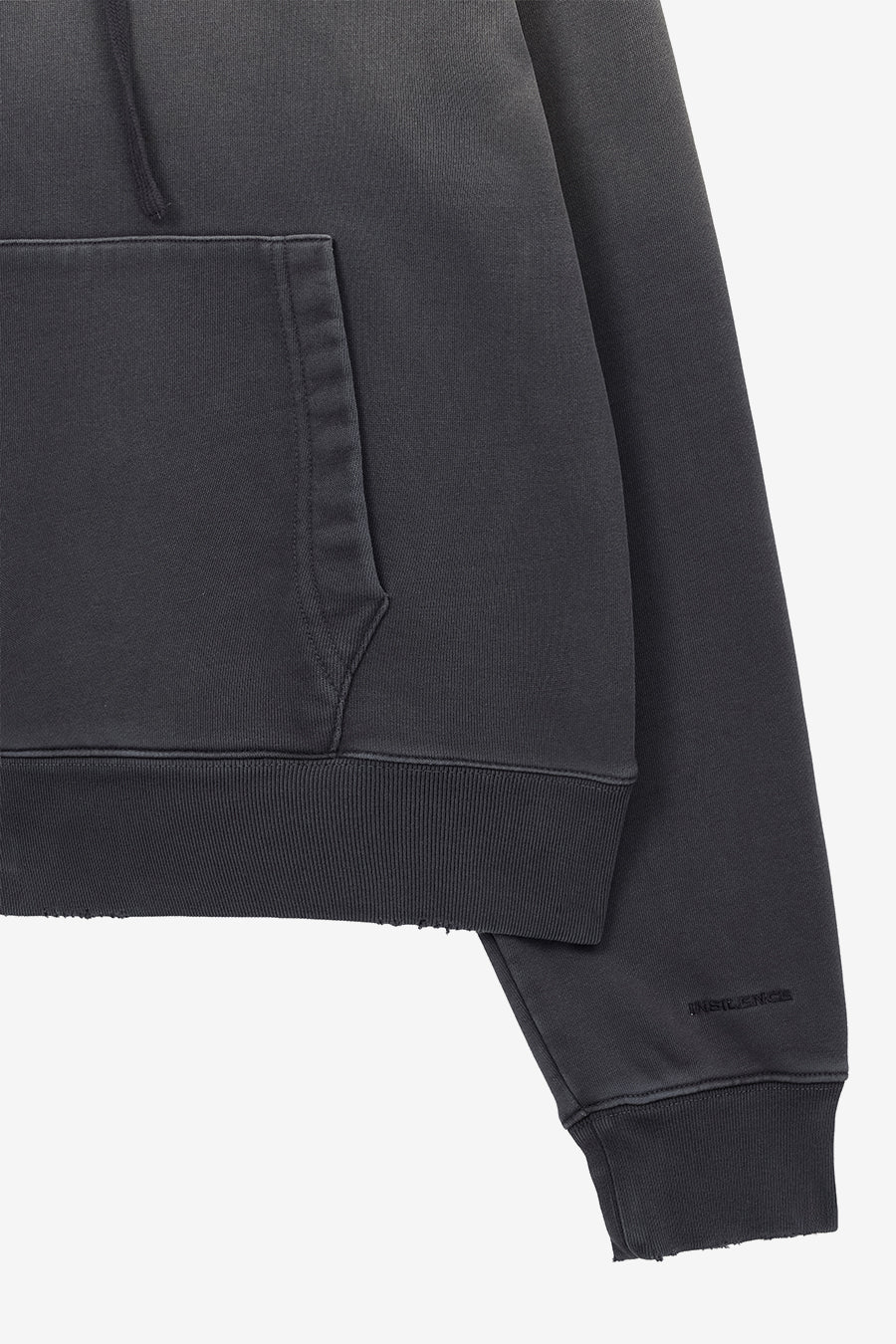 Insilence - Washed Color Soft Hoodie (Charcoal) product image 10 | TRAB K-Fashion Australia