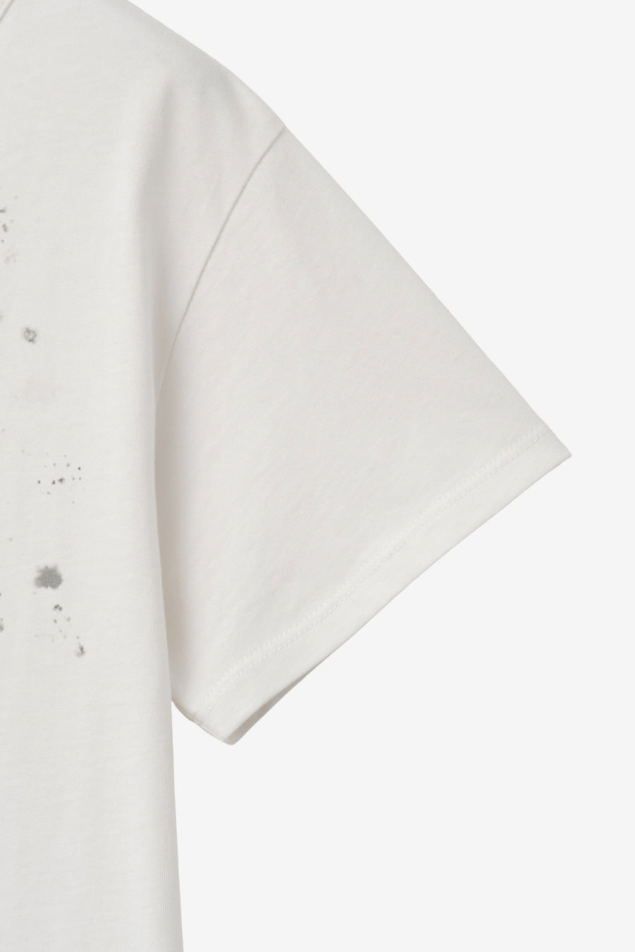 Insilence - Lettering Hotfix T-shirt (White) product image 10 | TRAB K-Fashion Australia