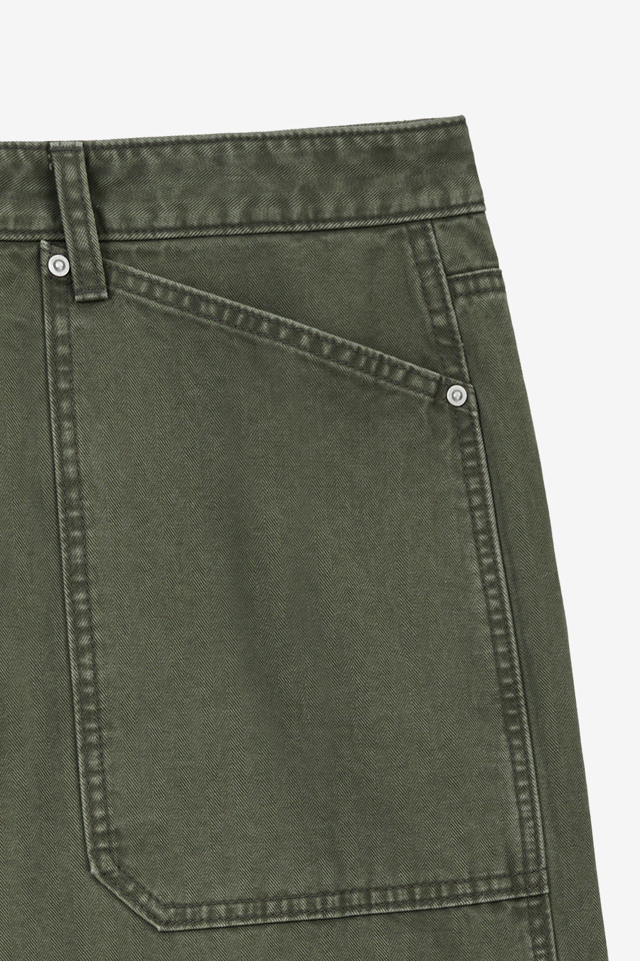 Insilence - HBT Baker Pants (Olive Drab) product image 10 | TRAB K-Fashion Australia