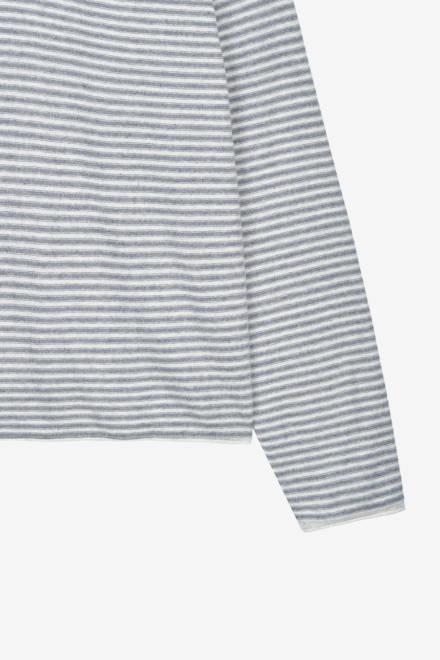 Insilence - Cotton Cashmere Striped Pullover (Grey) product image 10 | TRAB K-Fashion Australia