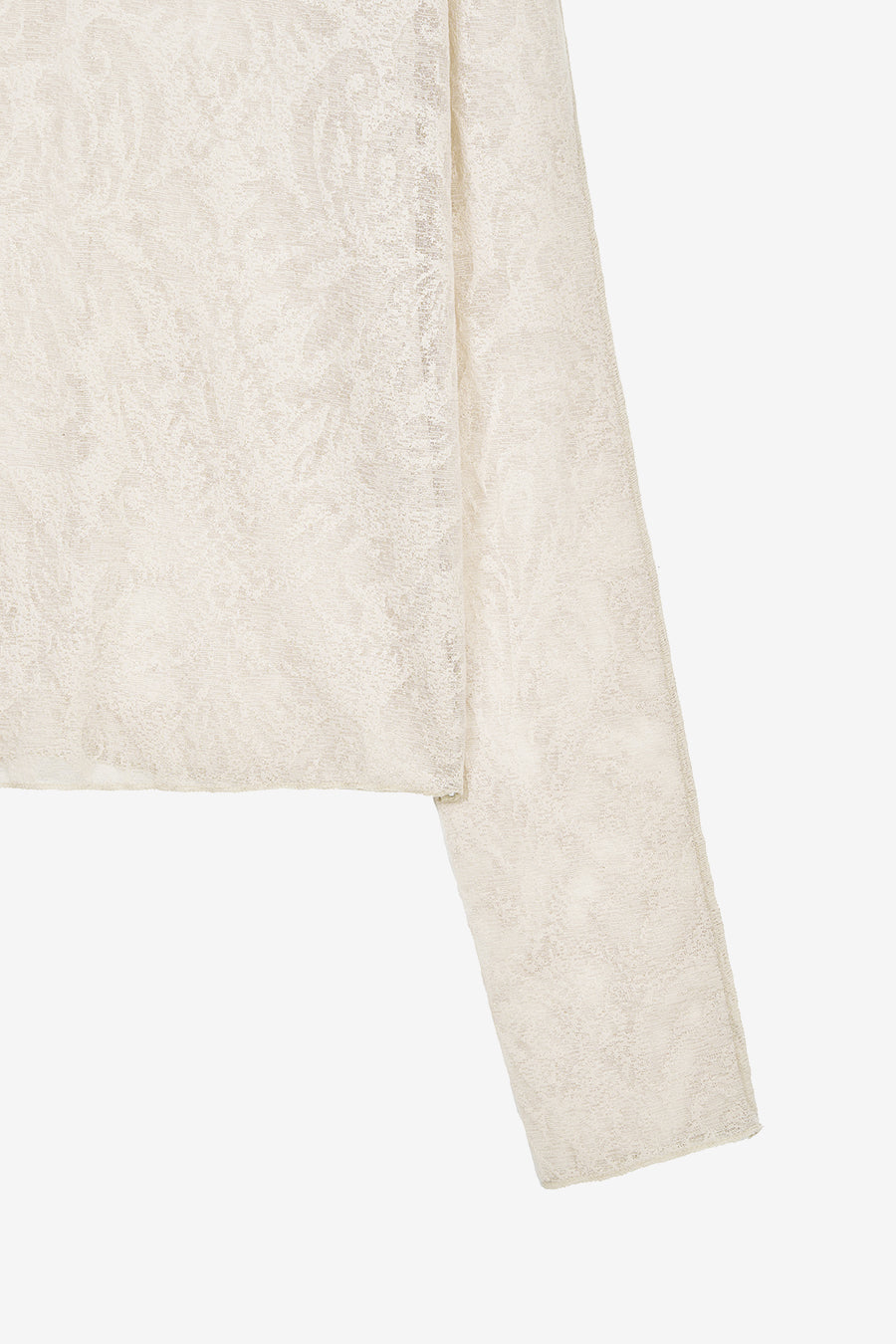 Insilence - Pattern Sheer Long Sleeve (Beige) product image 10 | TRAB K-Fashion Australia