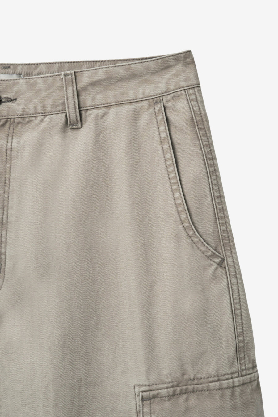Insilence - HBT Cargo Shorts (Washed Beige) product image 10 | TRAB K-Fashion Australia