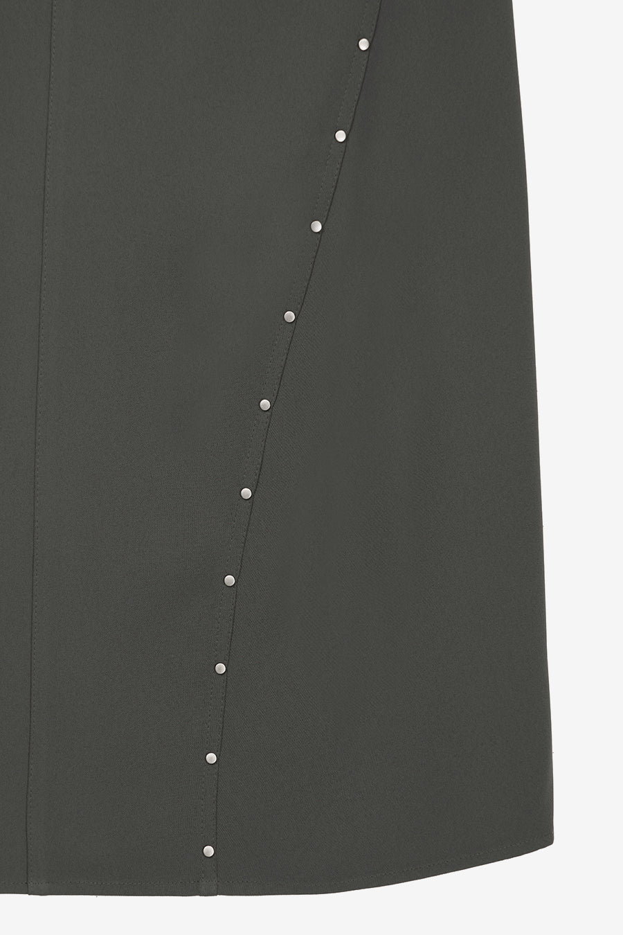Insilence - Curved Stud Skirt (Charcoal) product image 12 | TRAB K-Fashion Australia