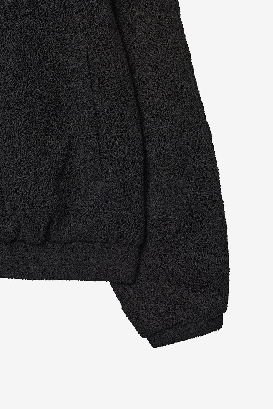 Insilence - Lace Zip-Up Jumper (Black) product image 10 | TRAB K-Fashion Australia