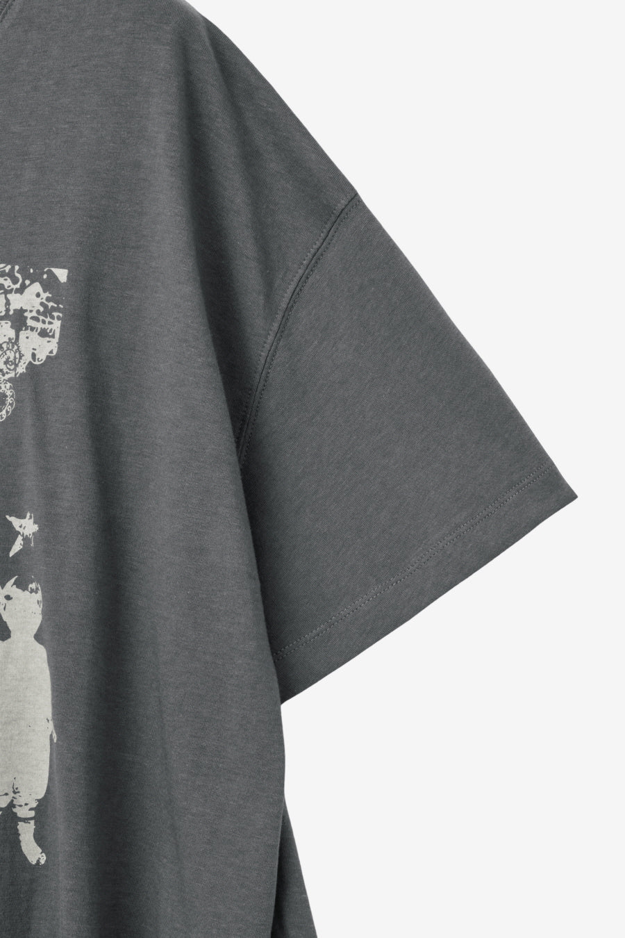 Insilence - Knotted Graphic T-shirt (Charcoal) product image 10 | TRAB K-Fashion Australia