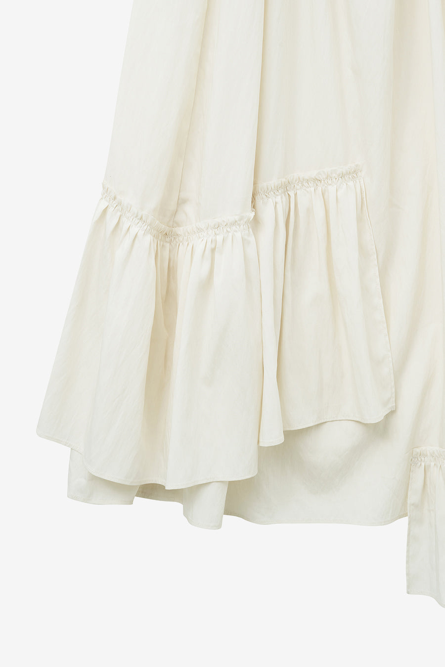 Insilence - Vintage Frill Maxi Dress (Cream) product image 14 | TRAB K-Fashion Australia