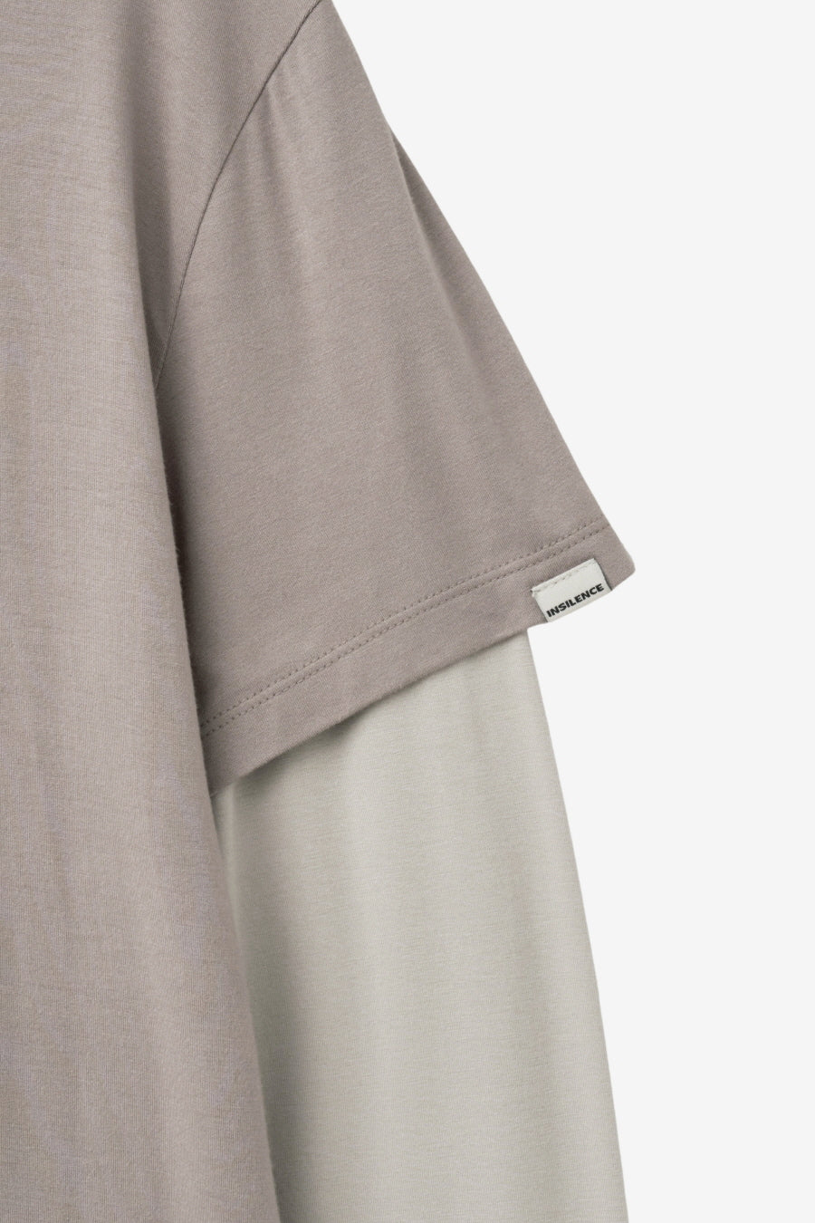 Insilence - Chasing Double-Layer Top (Ash Beige) product image 10 | TRAB K-Fashion Australia
