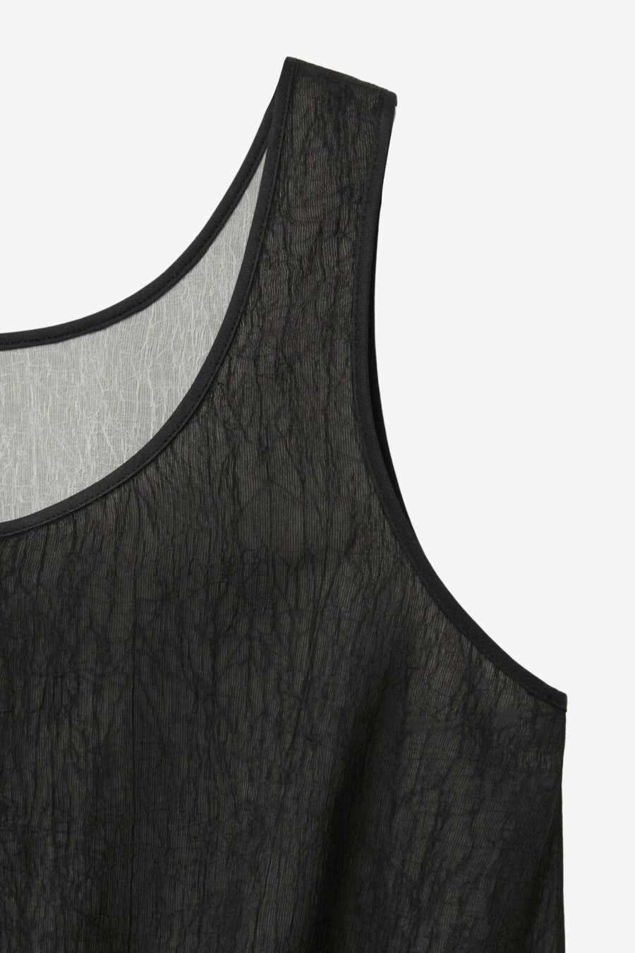 Insilence - Double Layer Sleeveless Top (Black) product image 10 | TRAB K-Fashion Australia
