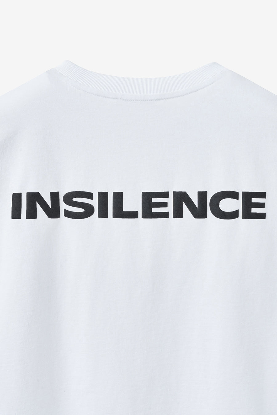 Insilence - Back Print Logo T-Shirt (White) product image 10 | TRAB K-Fashion Australia