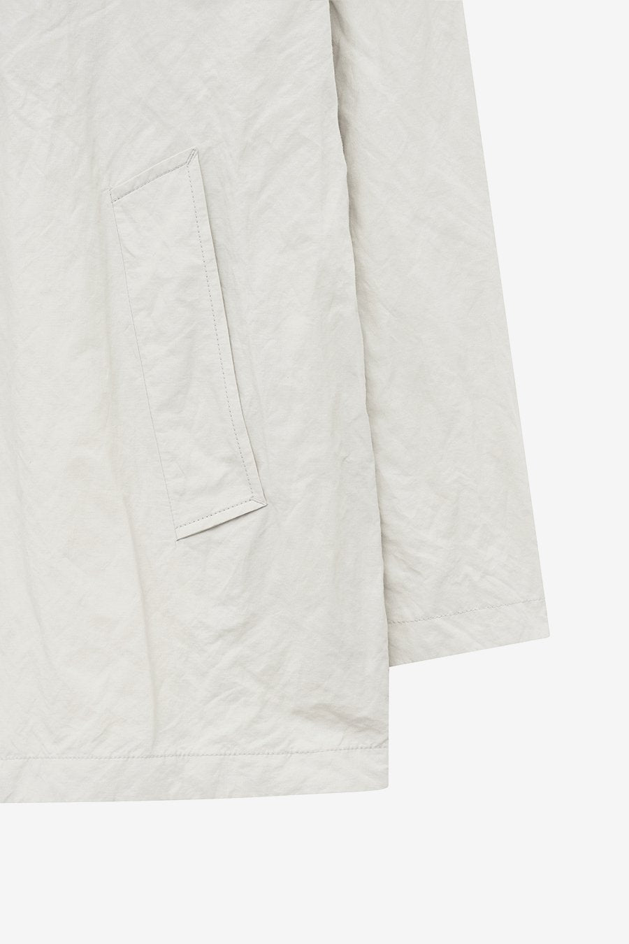 Insilence - Linkle Overfit Half Trench (Ice Grey) product image 10 | TRAB K-Fashion Australia