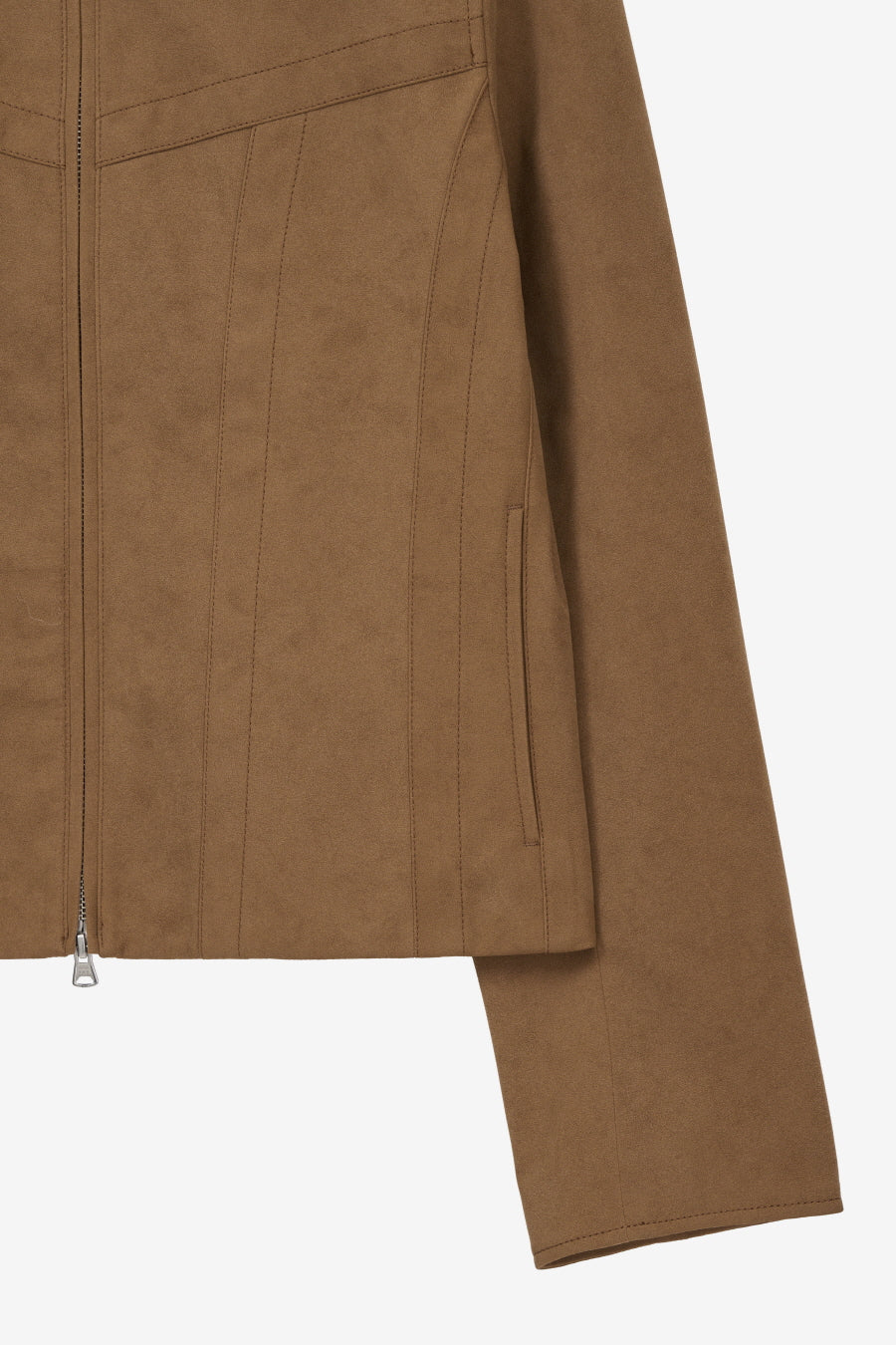 Insilence - Vintage Faux Suede Jacket (Camel) product image 10 | TRAB K-Fashion Australia