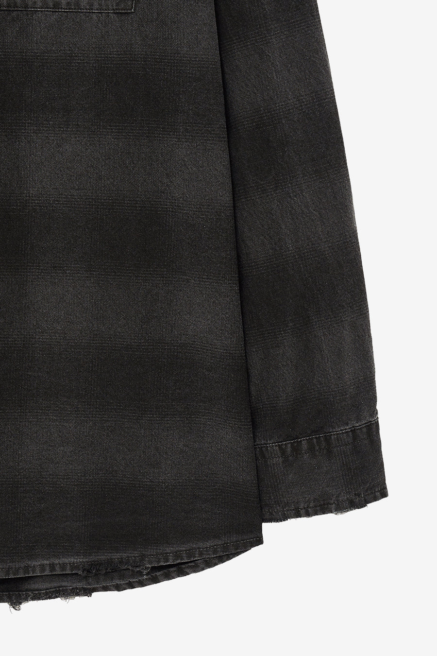 Insilence - Destroyed Dying Check Shirt (Washed Black) product image 8 | TRAB K-Fashion Australia