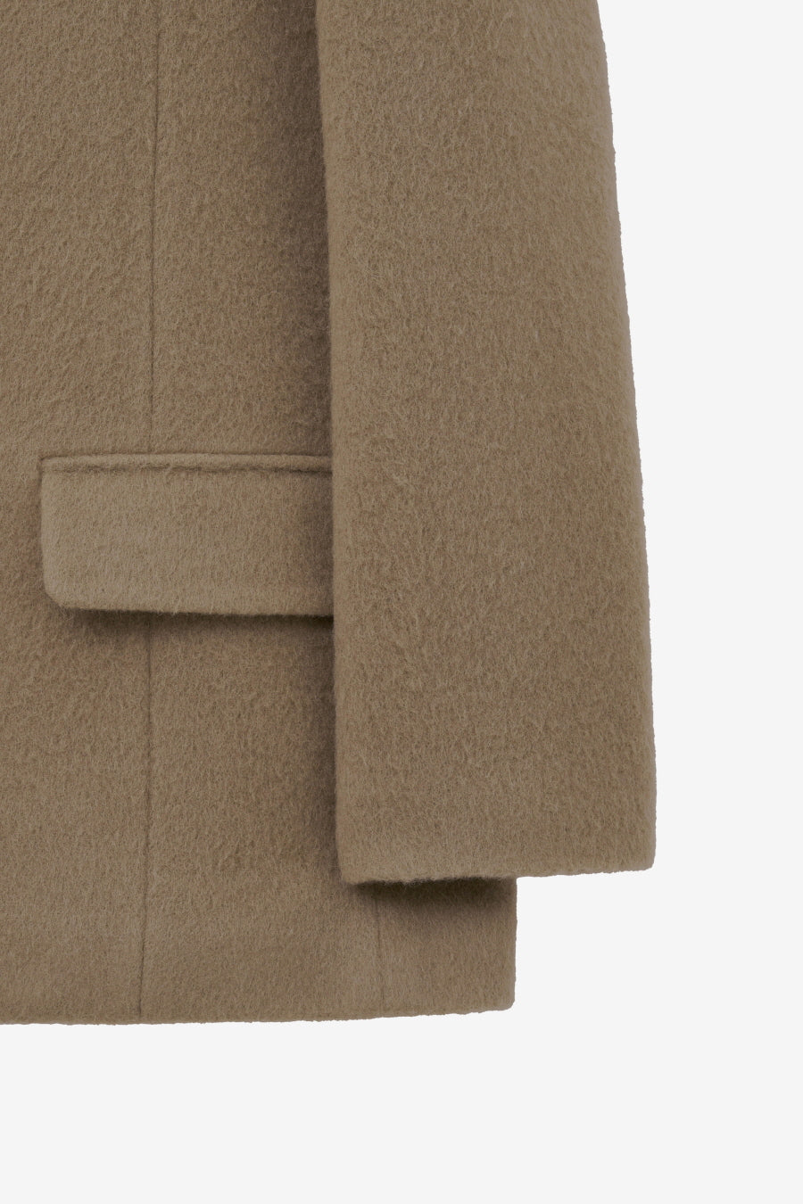 Insilence - Shaggy Wool Overfit Winter Jacket (Grey Beige) product image 10 | TRAB K-Fashion Australia