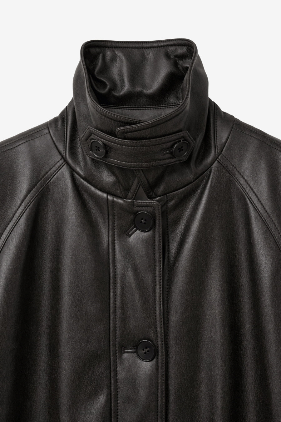 Insilence - Vintage Padded Faux Leather Coat (Washed Brown) product image 10 | TRAB K-Fashion Australia